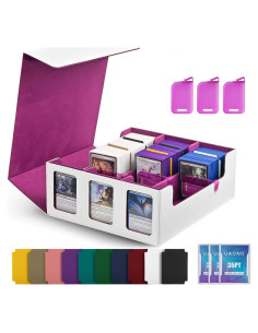 Caja de Almacenamiento UAONO para Cartas 1800+ con Divisores
