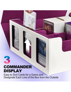 Caja de Almacenamiento UAONO para Cartas 1800+ con Divisores 2