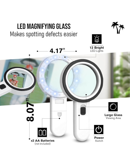 Kit de Herramientas de Calificación de Tarjetas Passive Paradise - Lupa LED 30x