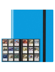 Carpeta de Tarjetas TiopLior 360 Bolsillos Azul Cielo