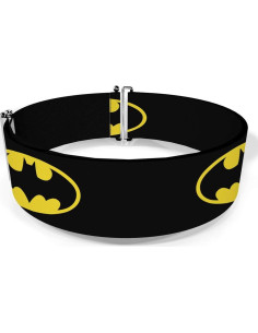 Cinturón Ajustable DC Comics Batman Negro Amarillo 7,62 cm 2