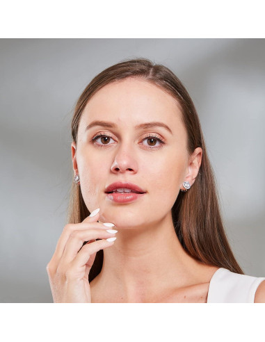 Pendientes de Clip de Cristal YOQUCOL 8MM para Mujeres