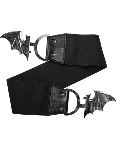 Cinturón Elástico Kreepsville 666 con Hebilla Murciélago 2XL-3XL