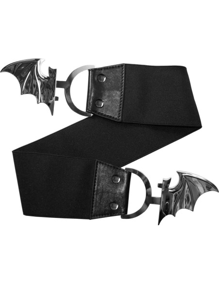 Cinturón Elástico Kreepsville 666 con Hebilla Murciélago 2XL-3XL