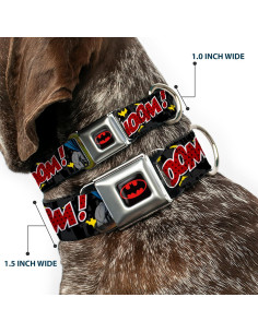 Collar de Perro Grande Buckle-Down Batman 3.81 cm Ancho 2