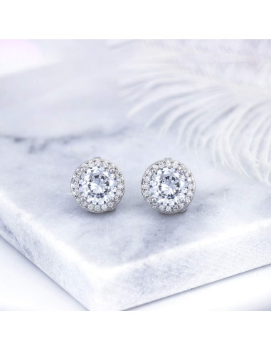 Pendientes de Clip de Cristal YOQUCOL 8MM para Mujeres