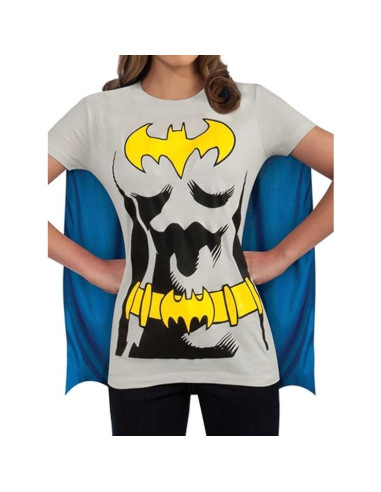 Camiseta de disfraz Batgirl Rubie's con capa y máscara