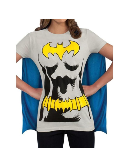 Camiseta de disfraz Batgirl Rubie's con capa y máscara