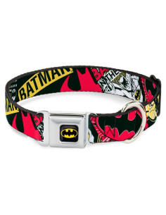 Collar de Perro Buckle-Down Batman 3,81 cm Ancho Grande