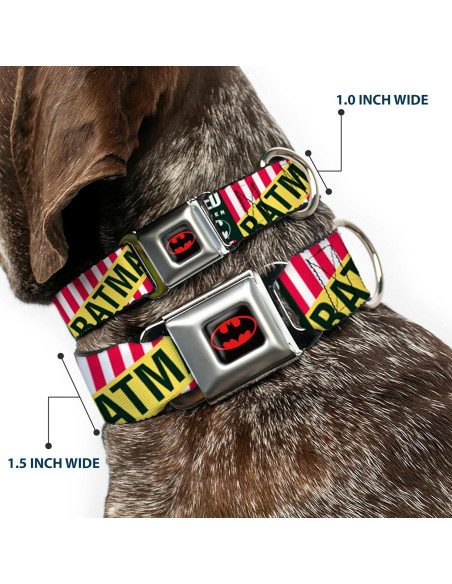 Collar de Perro Buckle-Down Batman 3,81 cm Ancho Grande