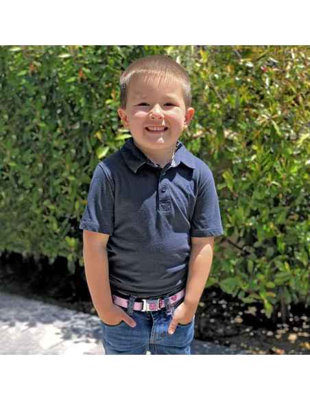 Cinturón de seguridad Buckle-Down Superman Rosa 1.5" ancho