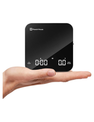 Báscula de café digital Maestri House 2kg/0.1g recargable