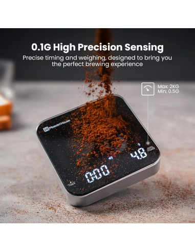 Báscula de café digital Maestri House 2kg/0.1g recargable