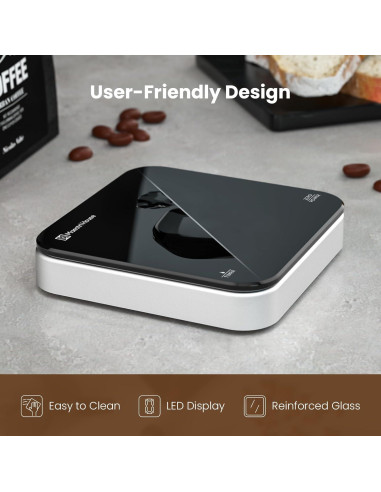 Báscula de café digital Maestri House 2kg/0.1g recargable