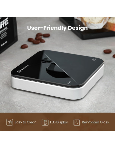 Báscula de café digital Maestri House 2kg/0.1g recargable