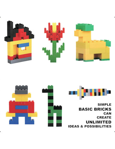 1000 Piezas Bloques de Construcción ABS Shenzhen 610