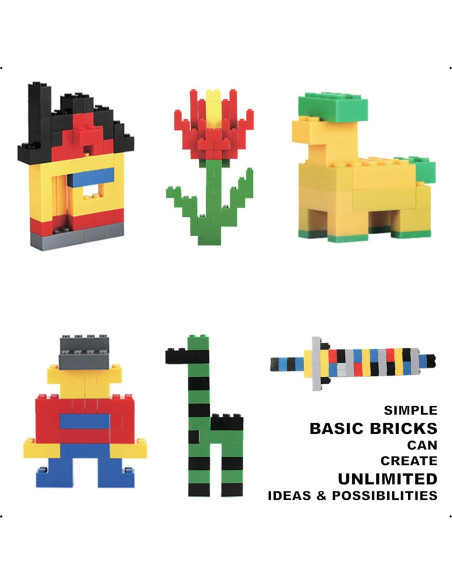 1000 Piezas Bloques de Construcción ABS Shenzhen 610