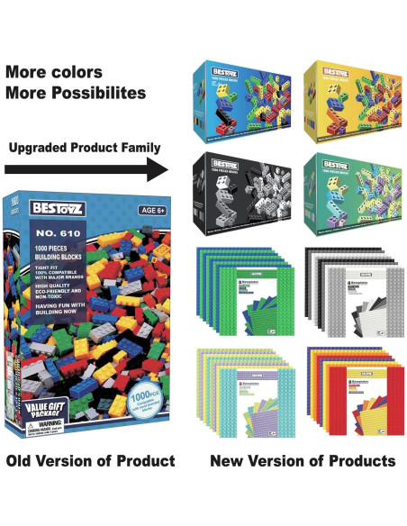 1000 Piezas Bloques de Construcción ABS Shenzhen 610