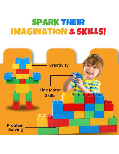 Juego de Bloques Gigantes Liberty Imports 24 Piezas para Niños