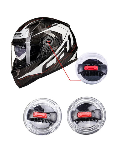Kakalote Clips de Visera para Casco LS2 358 396 370