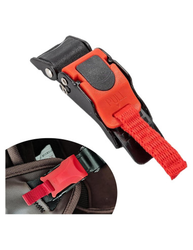 Hebilla de Casco de Motocicleta Jewkot Kottkk3301re, Rojo