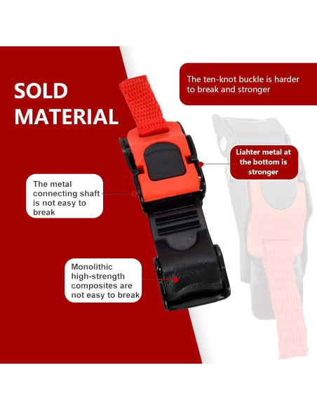 Hebilla de Casco de Motocicleta Jewkot Kottkk3301re, Rojo