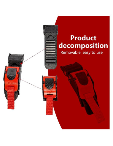 Hebilla de Casco de Motocicleta Jewkot Kottkk3301re, Rojo