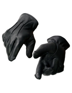 Guantes de motocicleta Milwaukee Leather SH865 de cuero negro