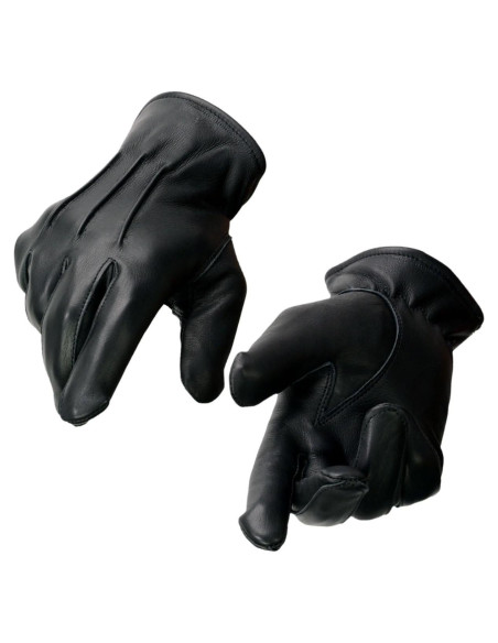 Guantes de motocicleta Milwaukee Leather SH865 de cuero negro