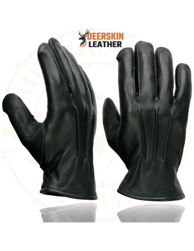 Guantes de motocicleta Milwaukee Leather SH865 de cuero negro