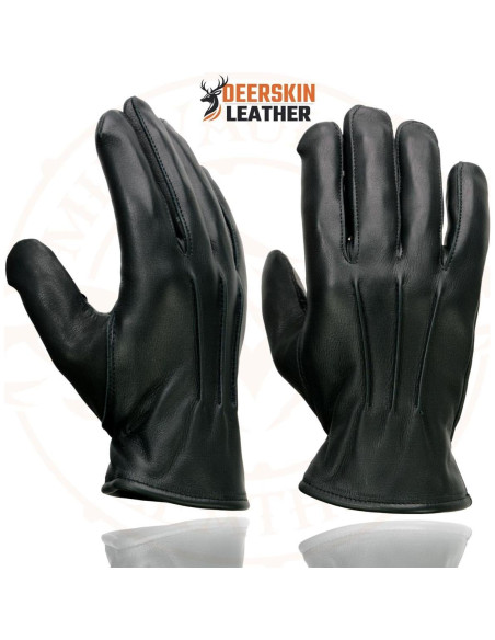 Guantes de motocicleta Milwaukee Leather SH865 de cuero negro