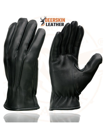 Guantes de motocicleta Milwaukee Leather SH865 de cuero negro