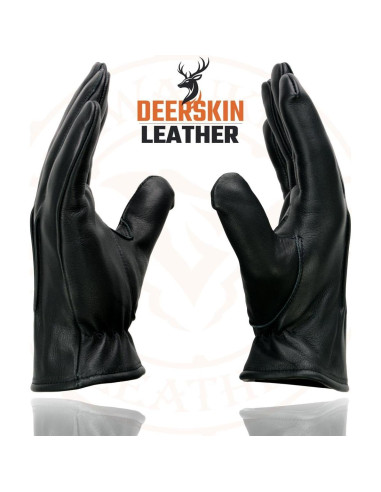 Guantes de motocicleta Milwaukee Leather SH865 de cuero negro