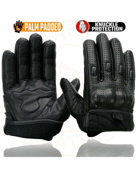 Guantes de Moto Milwaukee Leather MG7500 Cuero Negro XL