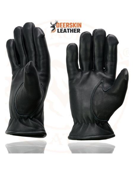 Guantes de motocicleta Milwaukee Leather SH865 de cuero negro