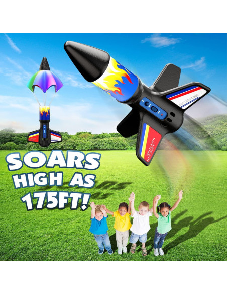 Lanzador de Cohetes Eléctrico Lakebyin con Paracaídas