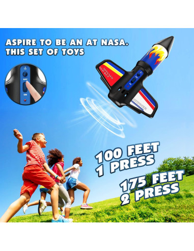 Lanzador de Cohetes Eléctrico Lakebyin con Paracaídas