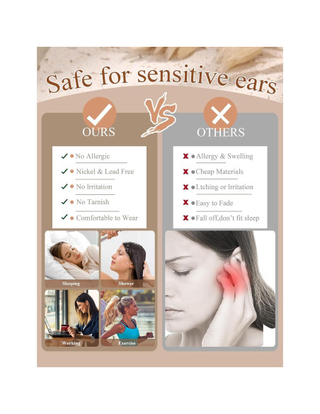 JeryWe 27 Piezas Pendientes de Cartílago Acero Inoxidable JeryWe 27 Piezas Pendientes de Cartílago Acero Inoxidable