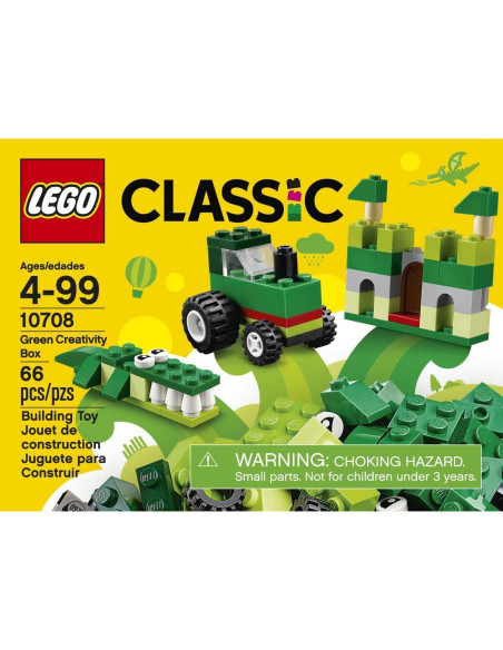 Caja de Creatividad Verde LEGO Classic 10708 + 60 Piezas