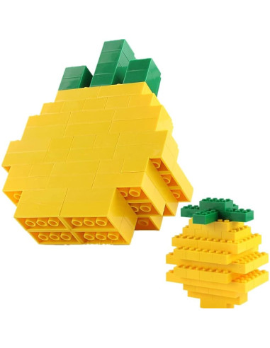 320 Piezas Bloques de Construcción Feleph Amarillo 2x4 Educativo