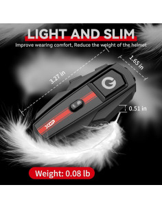 Auricular Bluetooth XGP para Motocicleta 2 Vías IP67 2