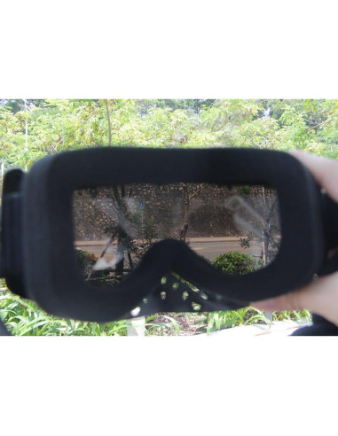 Gafas de Motocross Dmeixs Lente Plateada Anti UV Ajustables