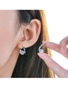 Pendientes de Germanio Lymphvity Halolux - 2 Pares Oro y Plata 2