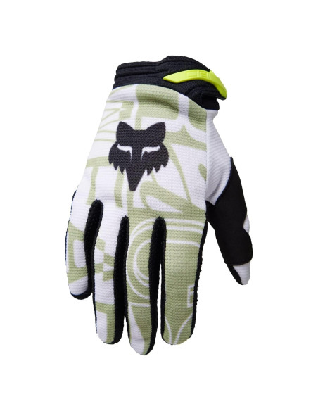 Guante de Motocross Fox Racing Yth 180 Verde Pálido Mediano