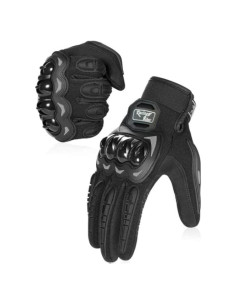 Guantes de Motocicleta HOTNOTE MH - Táctiles y Duros, Negro