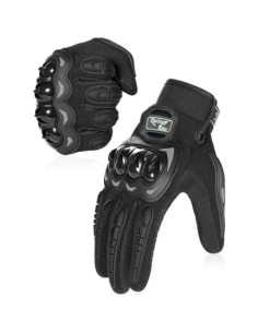 Guantes de Motocicleta HOTNOTE MH - Táctiles y Duros, Negro 2