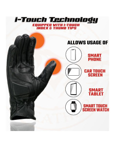 Guantes de motocicleta Milwaukee Leather MG7526 Talla 3X Negro 2