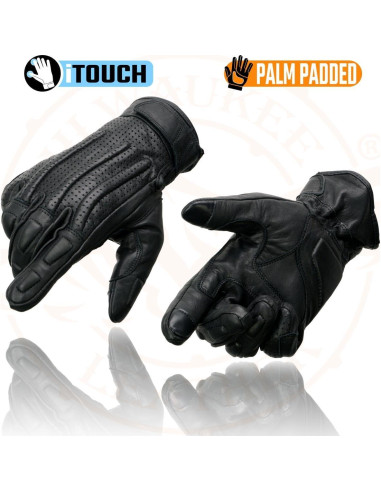 Guantes de motocicleta Milwaukee Leather MG7526 Talla 3X Negro