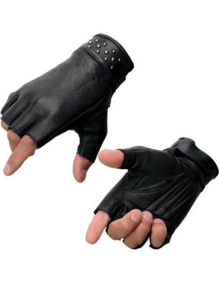 Guantes de moto Milwaukee Leather MG7761 mujer cuero negro