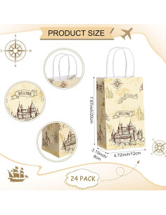 Bolsas de Papel de Regalo Mágicas Treela 24 Pcs 20x12x8cm 2